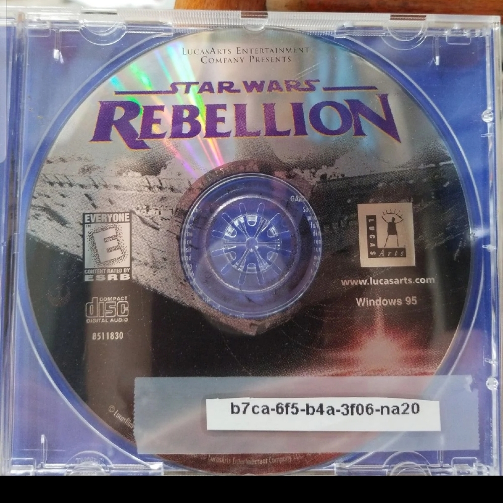 Vintage Star Wars " Rebellion " by  Lucus Arts PC Game